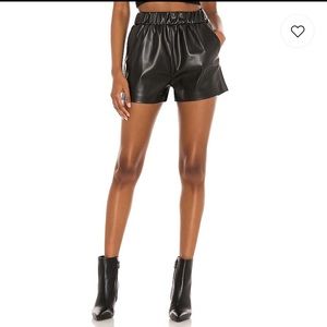 BLANK NYC faux leather shorts